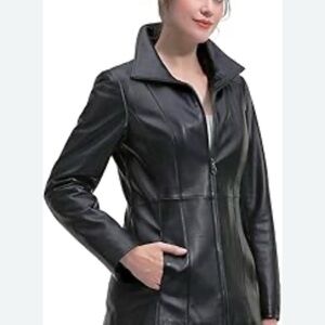 Women's Black Leather Jacket